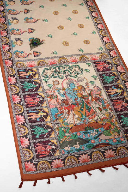 Raas Rangini Chanderi Saree - Yuvani