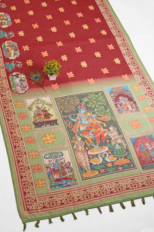 Radha Ridhaya Chanderi Saree - Yuvani