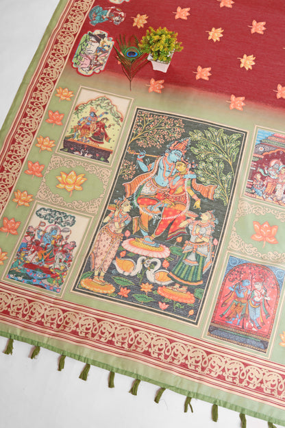 Radha Ridhaya Chanderi Saree - Yuvani