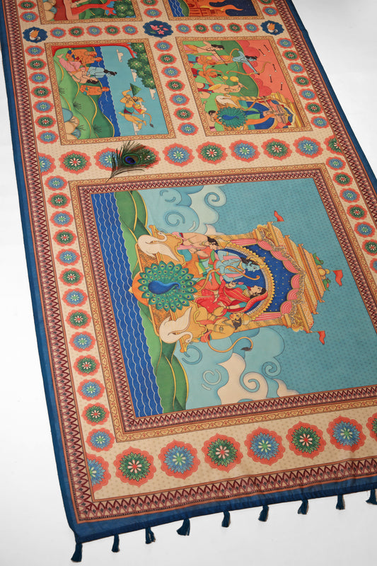 Ram-Rajya Chanderi Saree - Yuvani