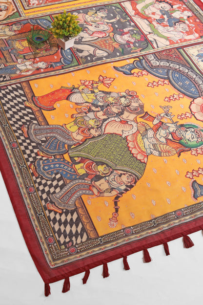 Rang Gajraj Chanderi Saree - Yuvani