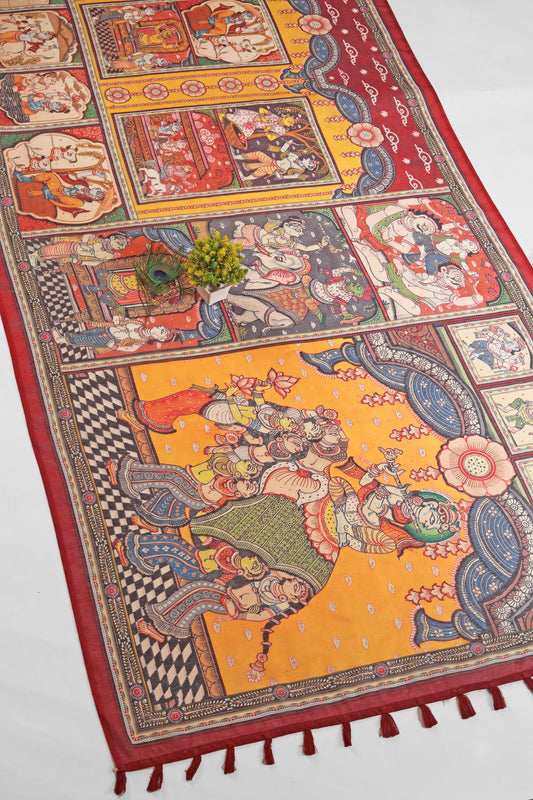 Rang Gajraj Chanderi Saree - Yuvani