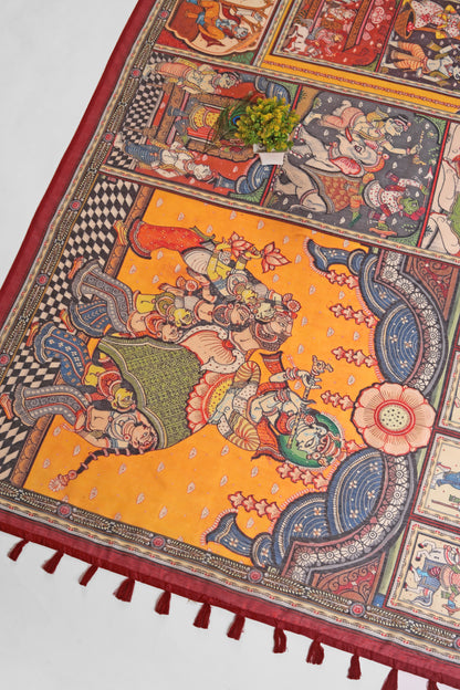 Rang Gajraj Chanderi Saree - Yuvani