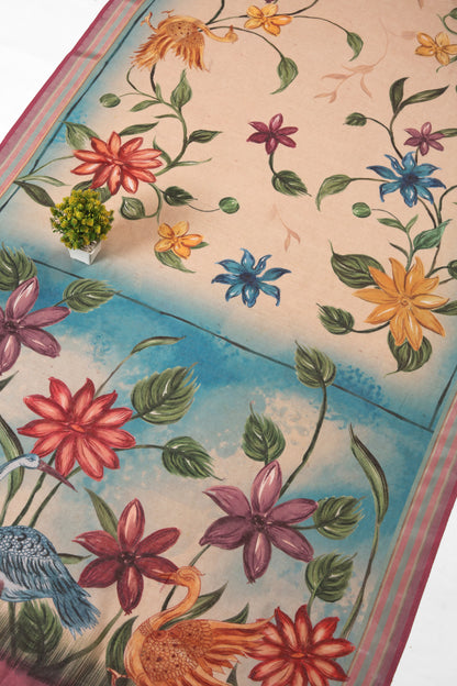 Rang Lekha Linen Saree - Yuvani