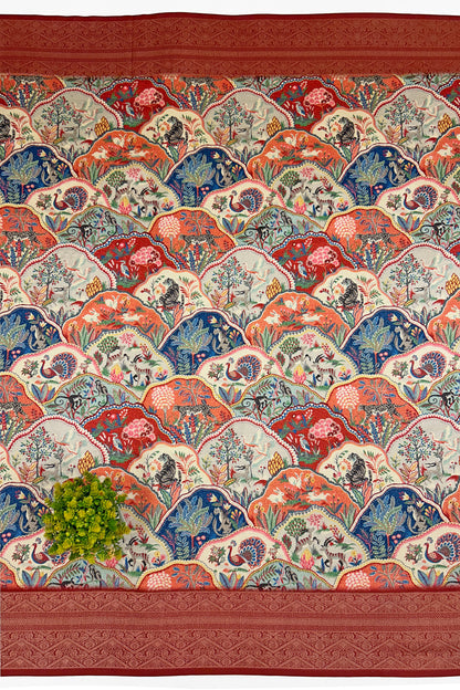 Rangrez Banarasi Printed Saree - Yuvani