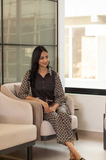 Rich Mocha Symmetry Coord Set - Yuvani