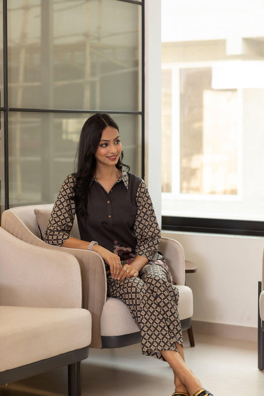 Rich Mocha Symmetry Coord Set - Yuvani