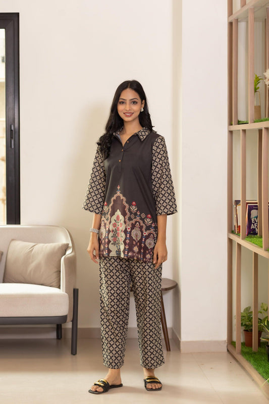 Rich Mocha Symmetry Coord Set - Yuvani