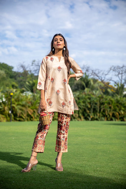 Rosy Red Co-ord Set - Yuvani