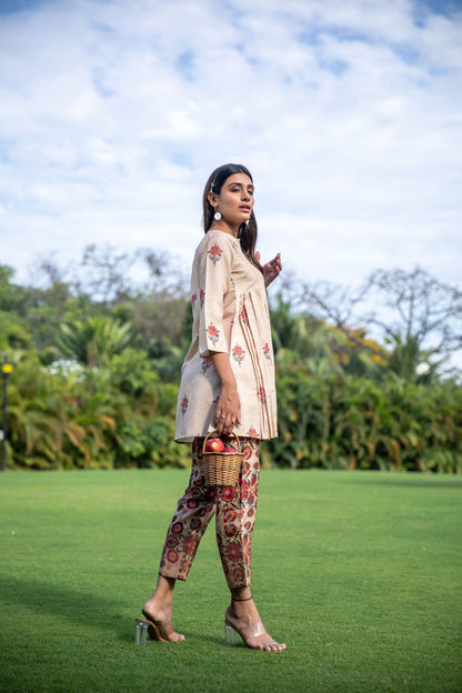 Rosy Red Co-ord Set - Yuvani