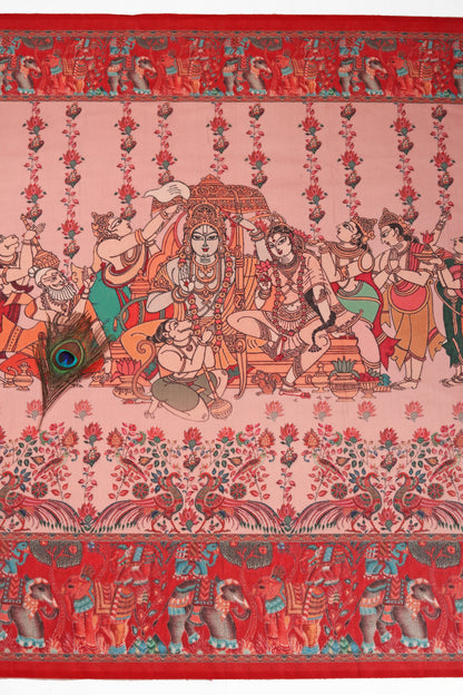 Rudra Leela Chanderi Saree - Yuvani