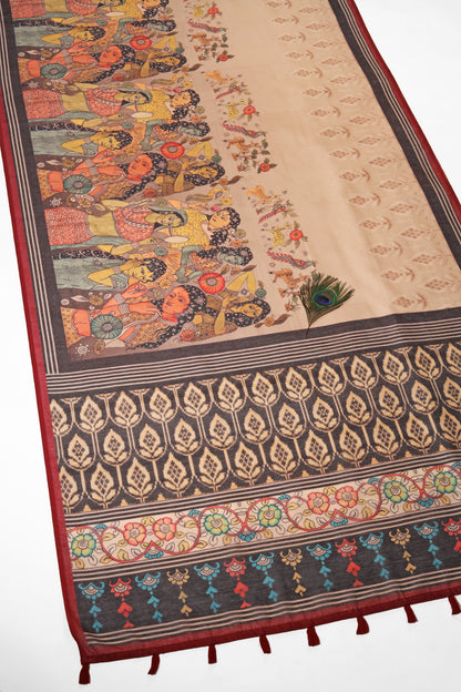 Sakhi Sabha Chanderi Saree - Yuvani