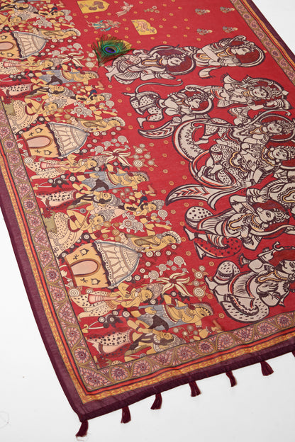 Shakti-Roop Chanderi Saree - Yuvani