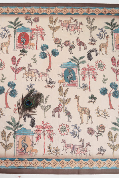 Shantivan Handloom Cotton Silk Saree - Yuvani