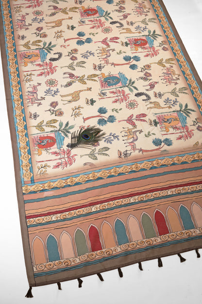 Shantivan Handloom Cotton Silk Saree - Yuvani