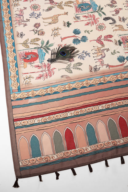 Shantivan Handloom Cotton Silk Saree - Yuvani