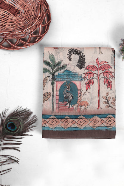 Shantivan Handloom Cotton Silk Saree - Yuvani