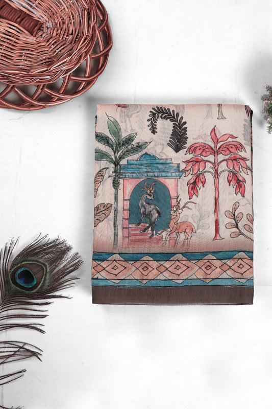 Shantivan Handloom Cotton Silk Saree - Yuvani