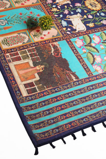 Shringar Pichwai Chanderi Saree - Yuvani