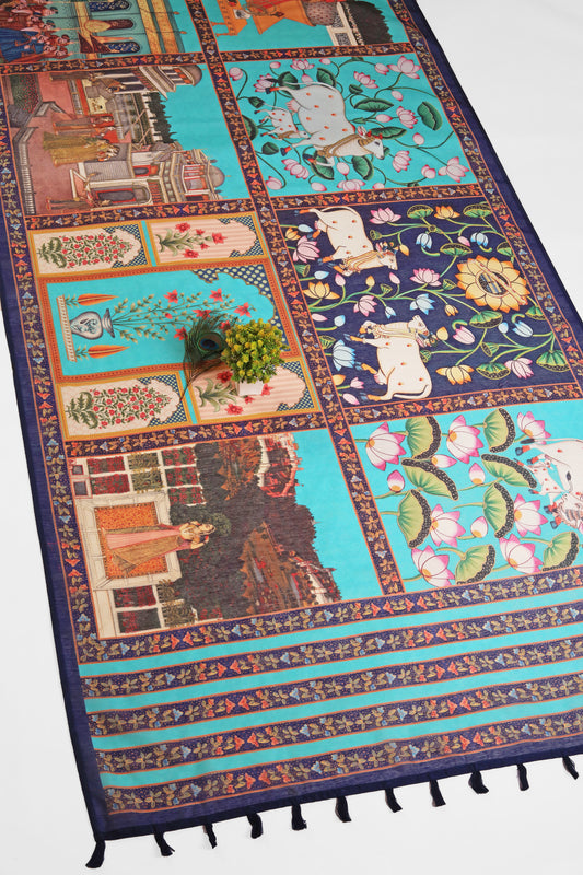 Shringar Pichwai Chanderi Saree - Yuvani