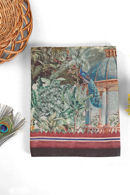 Shyam-Sundar Bagh Chanderi Saree - Yuvani