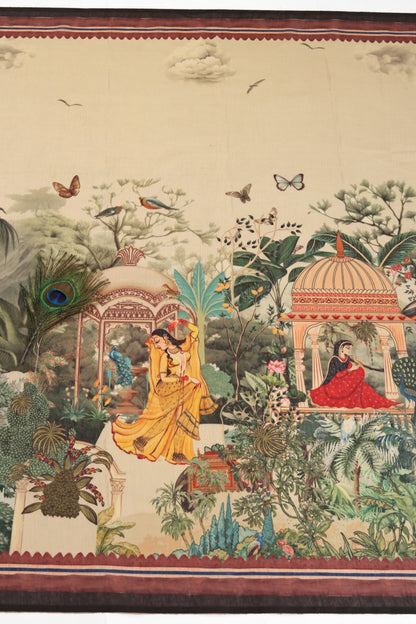 Shyam-Sundar Bagh Chanderi Saree - Yuvani