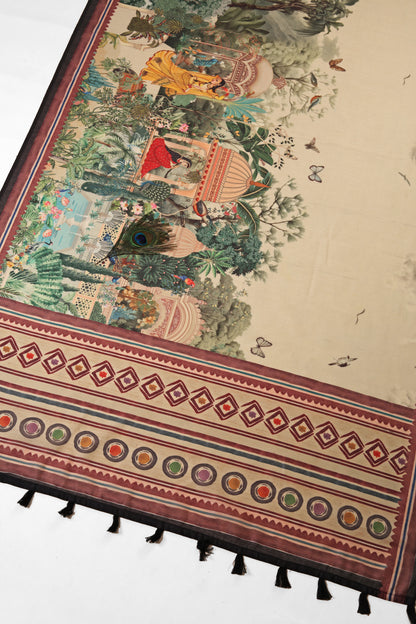 Shyam-Sundar Bagh Chanderi Saree - Yuvani