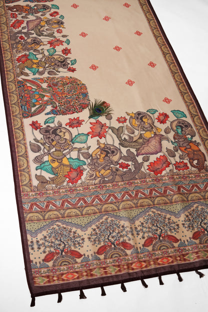 Surangana Chanderi Cotton Saree - Yuvani