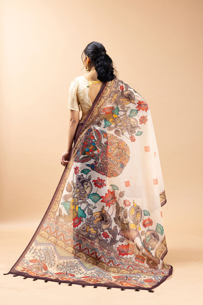 Surangana Chanderi Cotton Saree - Yuvani