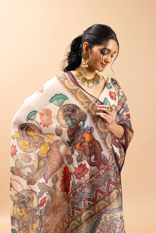 Surangana Chanderi Cotton Saree - Yuvani