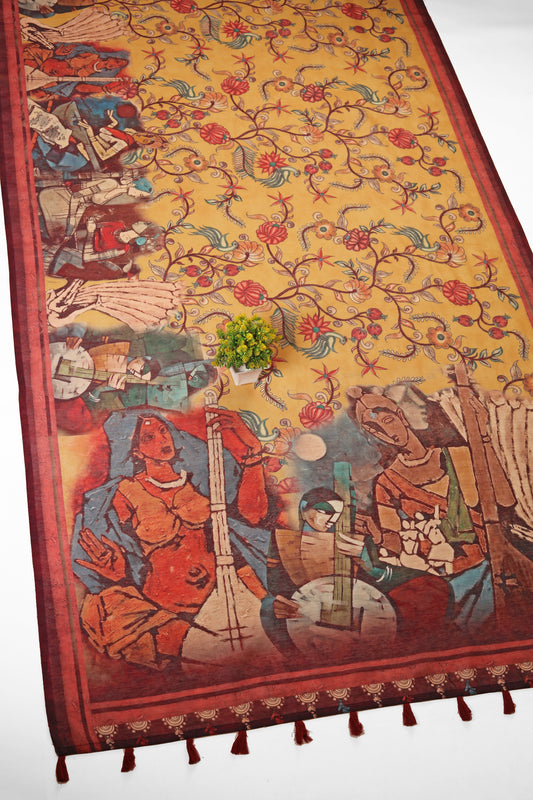 Swarna Lata Chanderi Saree - Yuvani