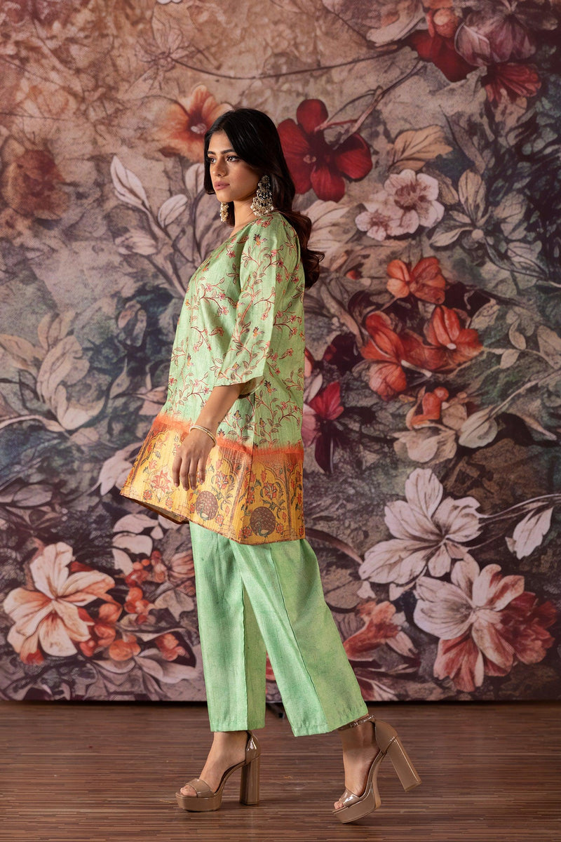 Pista Floral Print Co Ord Set - Yuvani