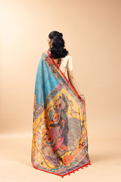 Mayura Leela Chanderi Saree