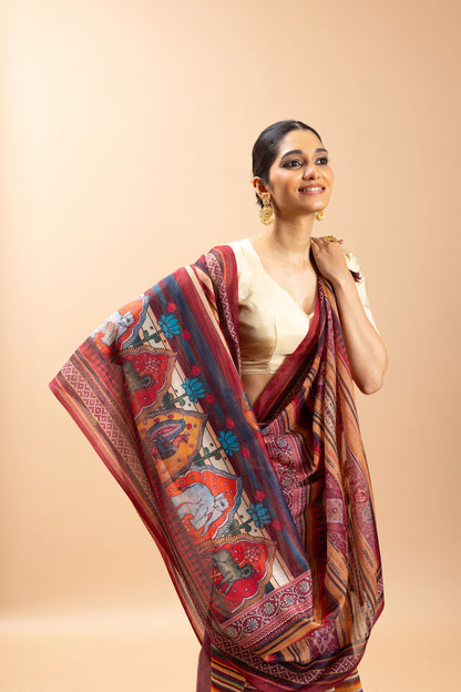 Maaya Chanderi Cotton Saree