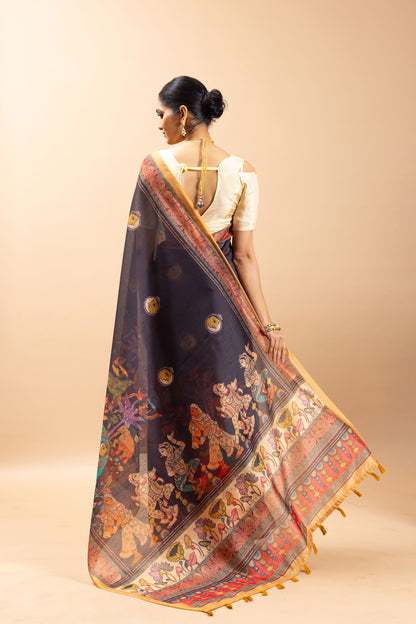 Nishaa Rang Chanderi Saree