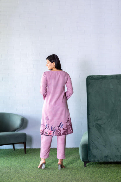 Rosewater Floral Cotton Coord Set - Yuvani