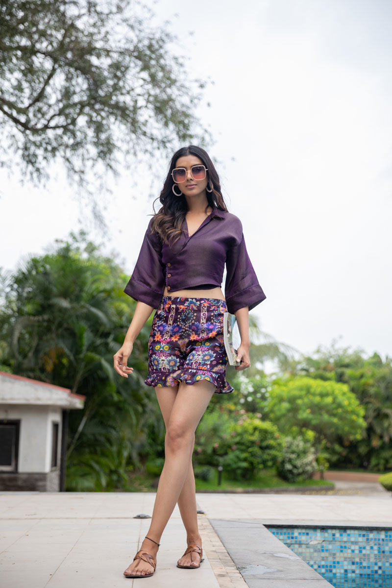 Majestic Purple Co-ord Set - Yuvani