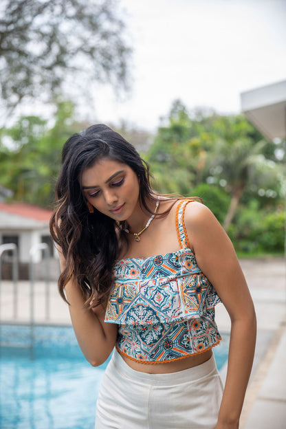 Pastel Paradise Cotton Co-ord Set - Yuvani