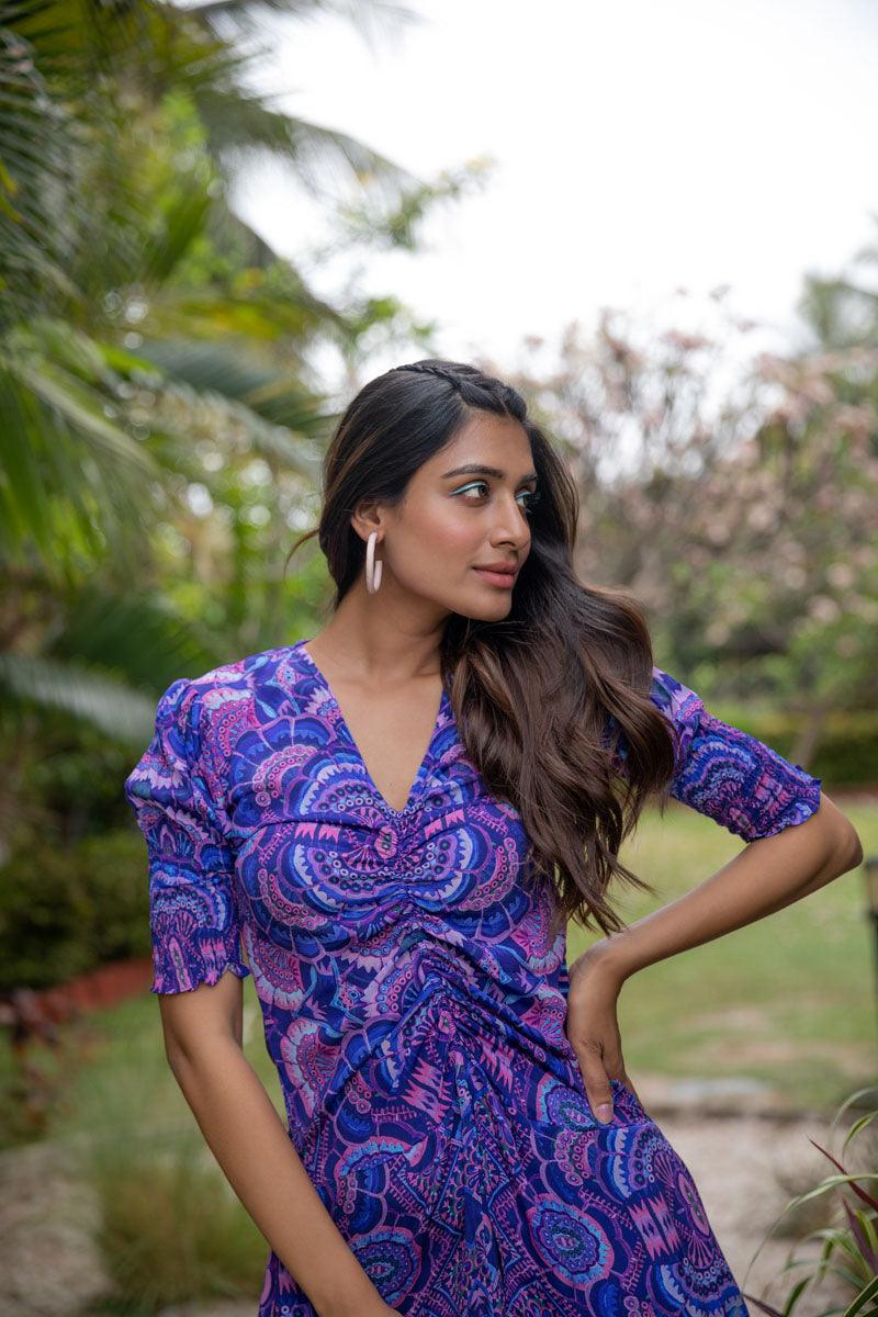 Neon Nova Short Purple Dress