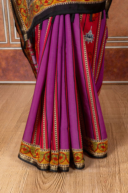 Rangrekha Rani Kalamkari Saree