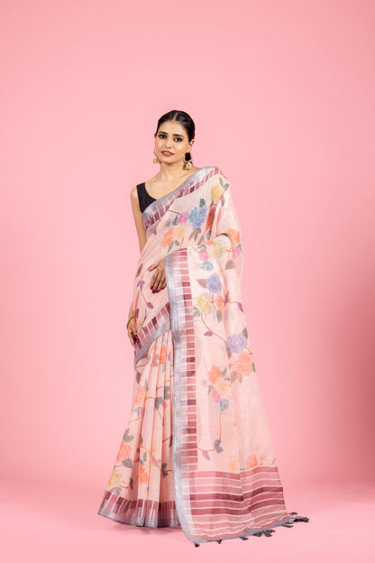 Ritu Kamal Linen Saree
