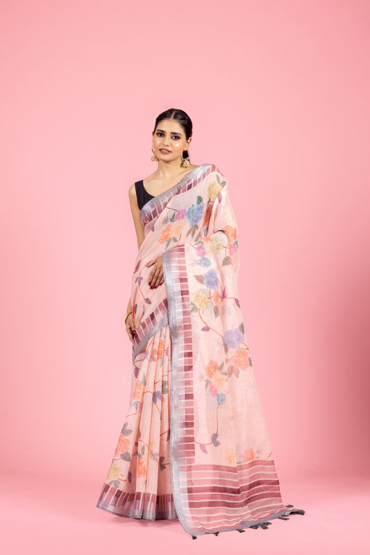 Ritu Kamal Linen Saree