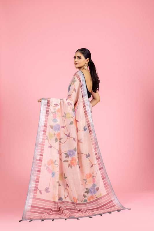 Ritu Kamal Linen Saree