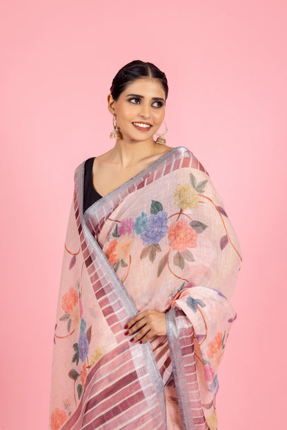 Ritu Kamal Linen Saree