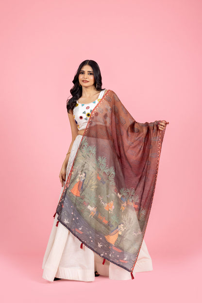 Vanika Chanderi Dupatta