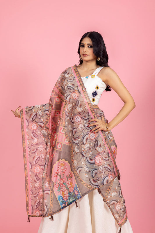 Gulbahar Chanderi Dupatta
