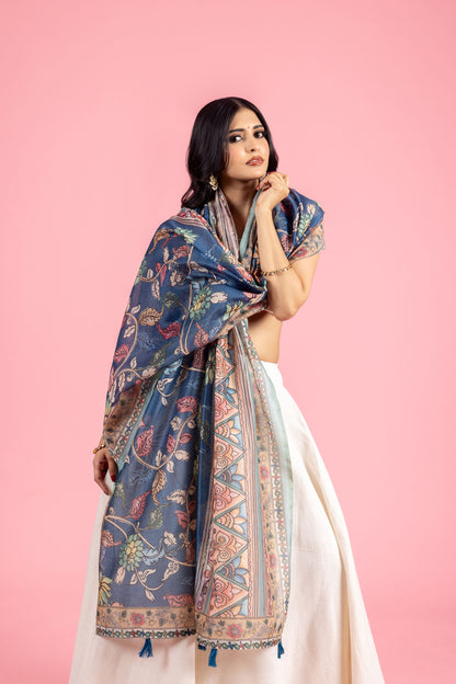 Neelika Chanderi Dupatta