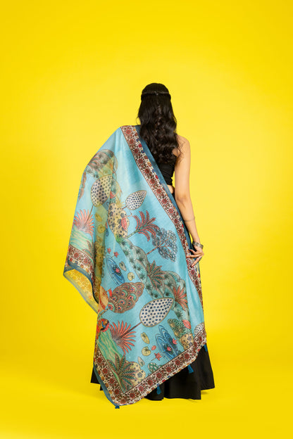 Neelima Chanderi Dupatta