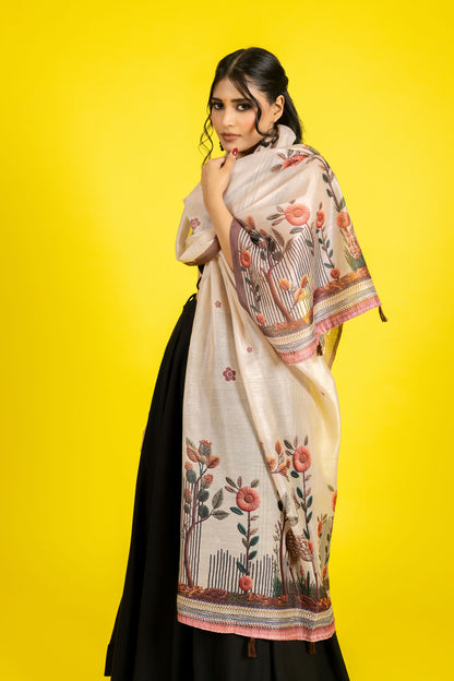 Kasturi Chanderi Dupatta