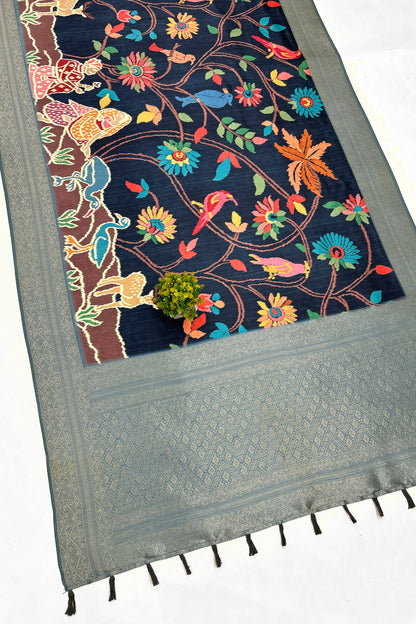 Vaanika Banarasi Printed Saree - Yuvani